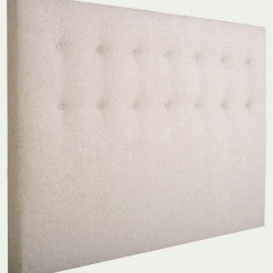 Tête de lit capitonnée en tissu L160cm - beige