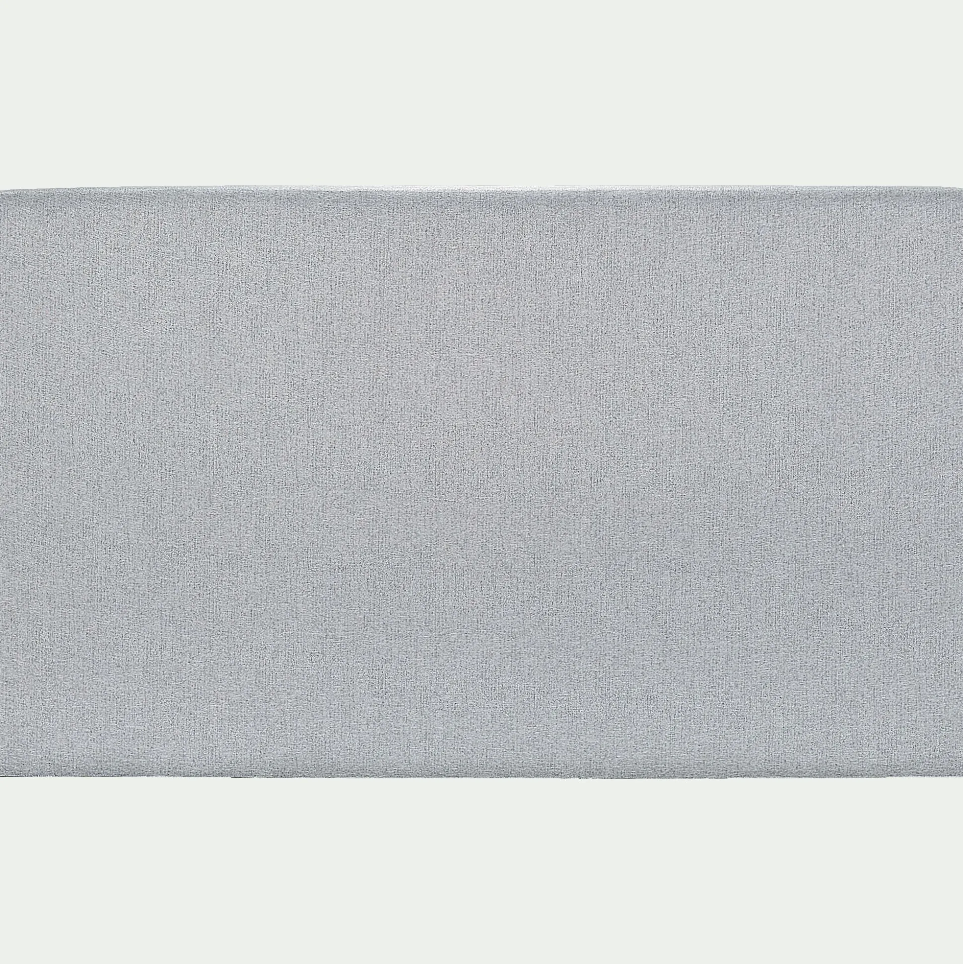 Tête de lit droite en tissu L190cm - gris clair