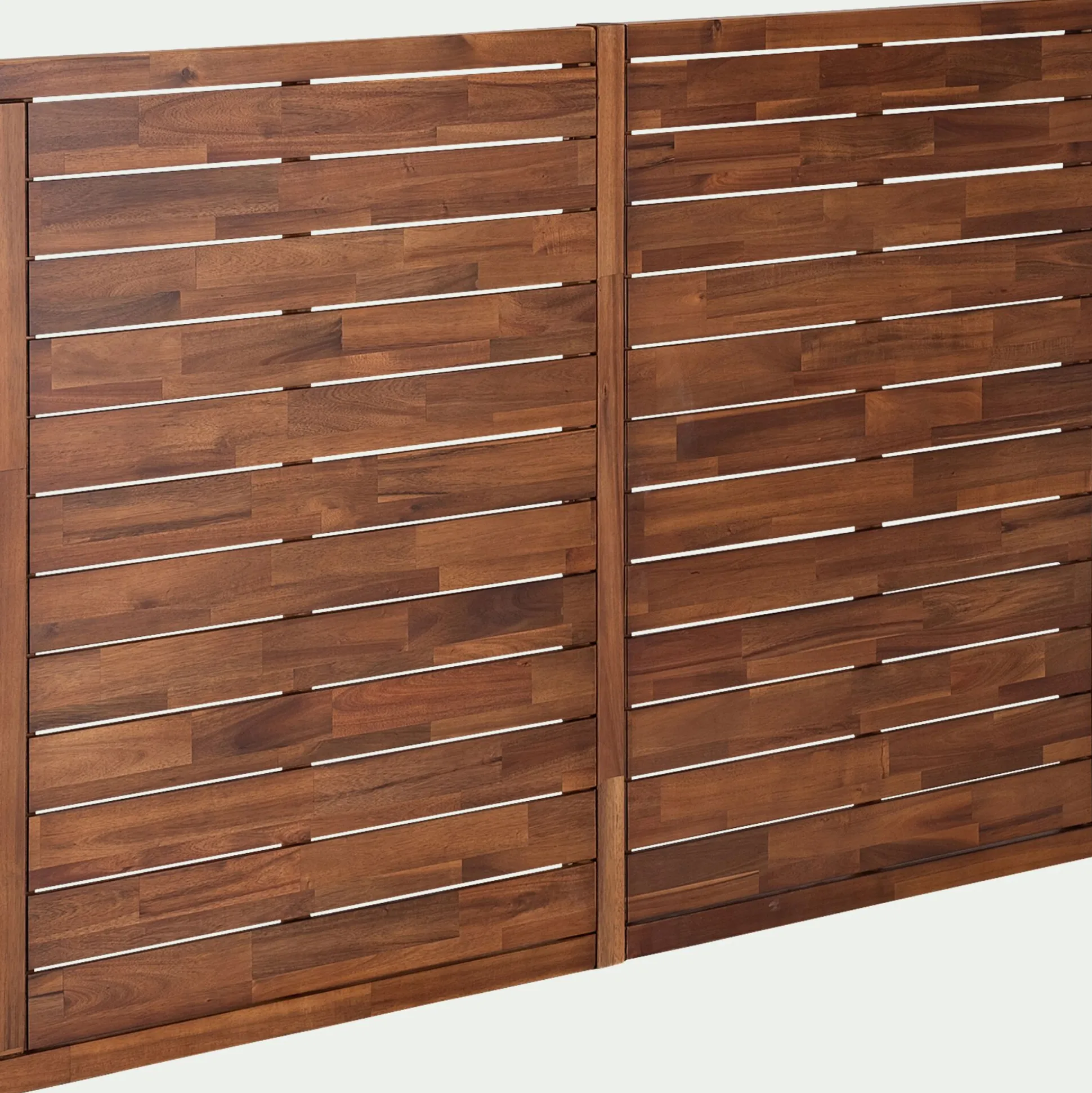 Tête de lit en acacia massif - bois foncé L160cm