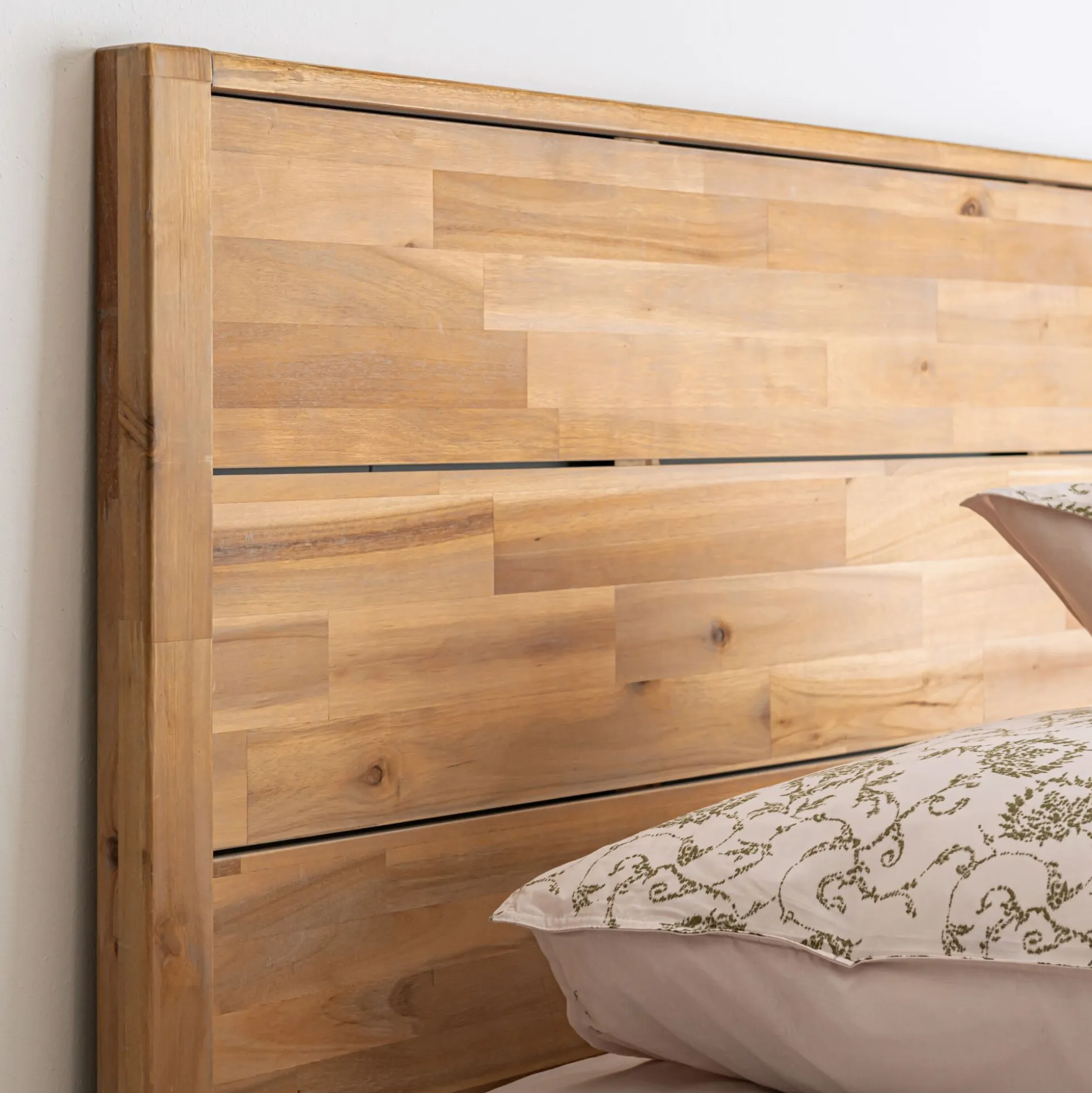 Tête de lit en bois d'acacia massif L140cm