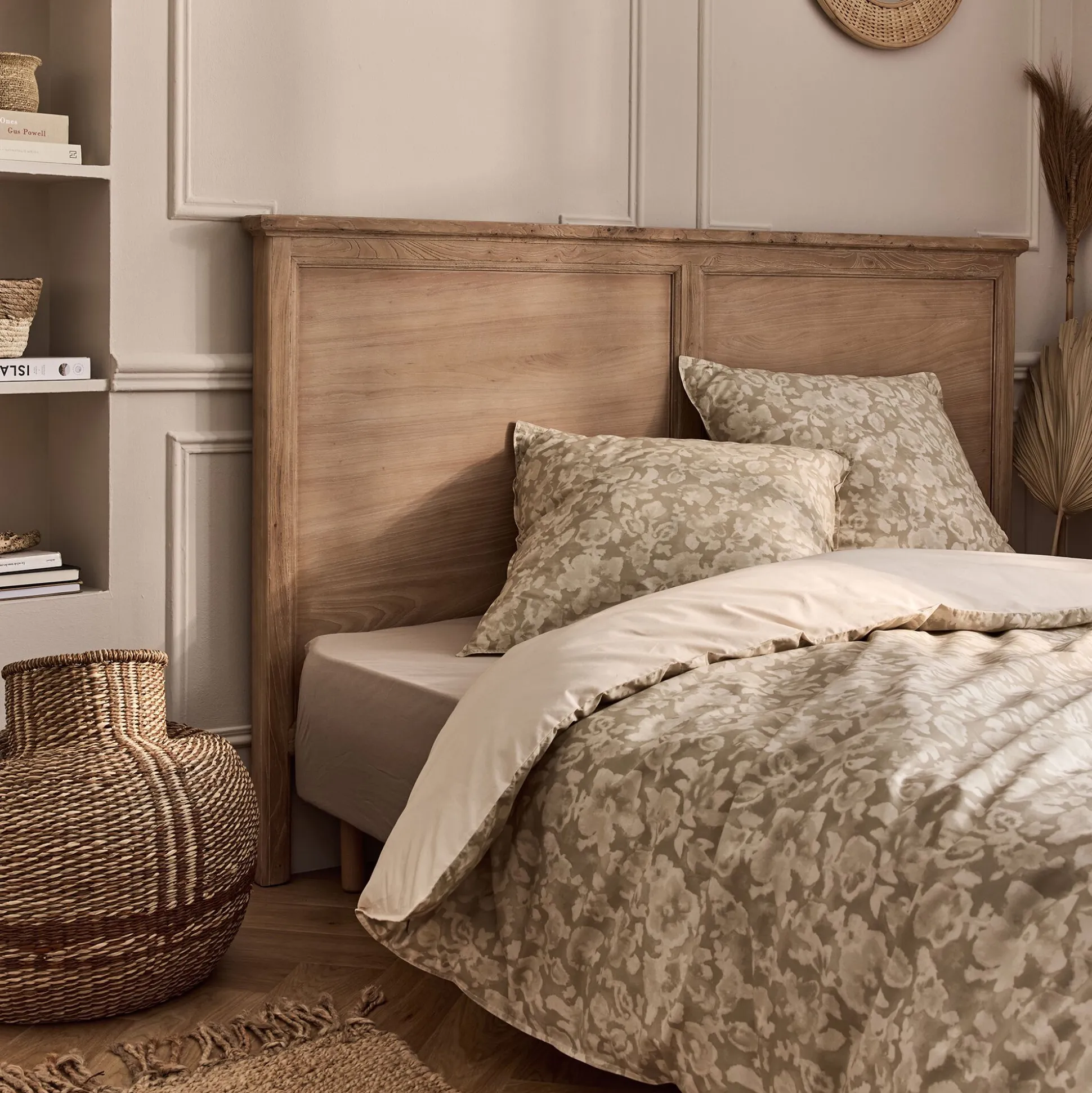 Tête de lit en bois d'orme L174cm - bois clair