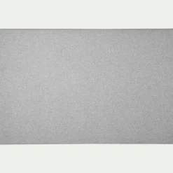 Tête de lit en tissu lisse L160cm - gris perle