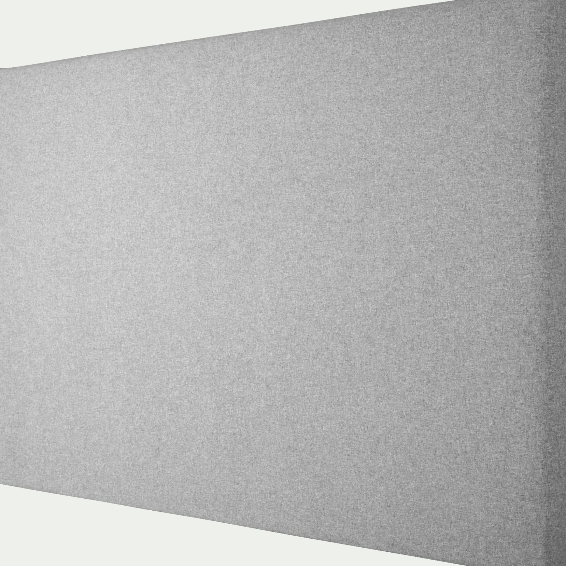 Tête de lit en tissu lisse L160cm - gris perle