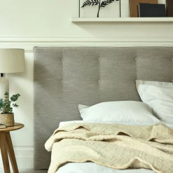 Tête de lit en tissu texturé 160cm - écru