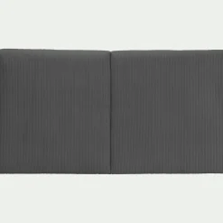 Tête de lit en velours côtelé 190cm - gris anthracite