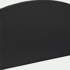 Tête de lit galbée en tissu - gris anthracite L170cm