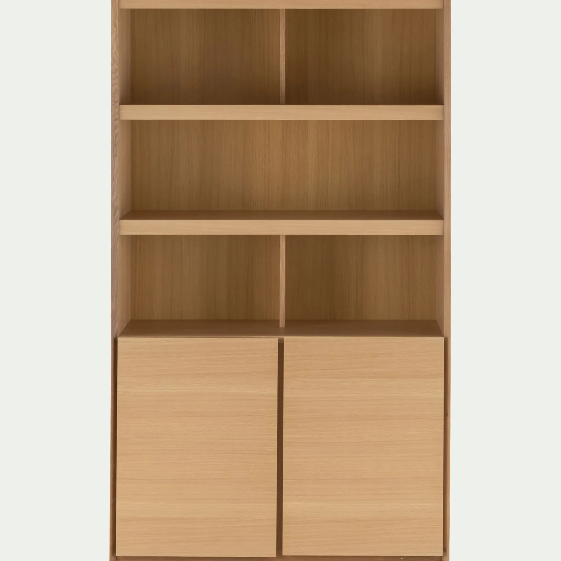 Vaisselier 2 portes en bois - bois clair