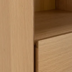 Vaisselier 2 portes en bois - bois clair