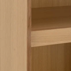 Vaisselier 2 portes en bois - bois clair