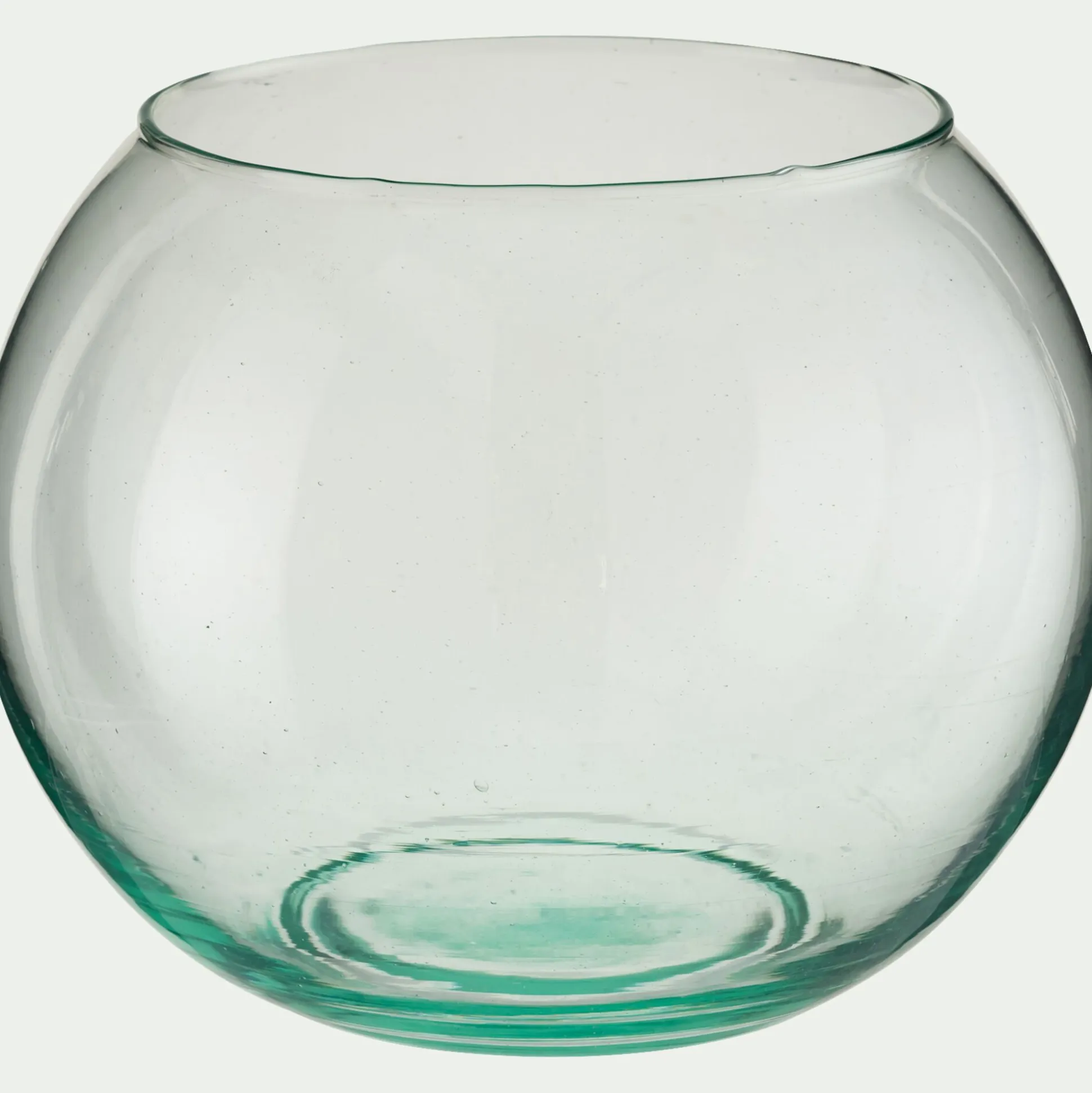 Vase boule en verre D19,5xH16cm - transparent