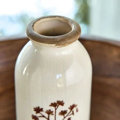 Vase classique en céramique H15,3cm - blanc
