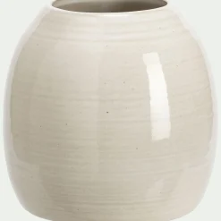 Vase classique en céramique H18cm - beige