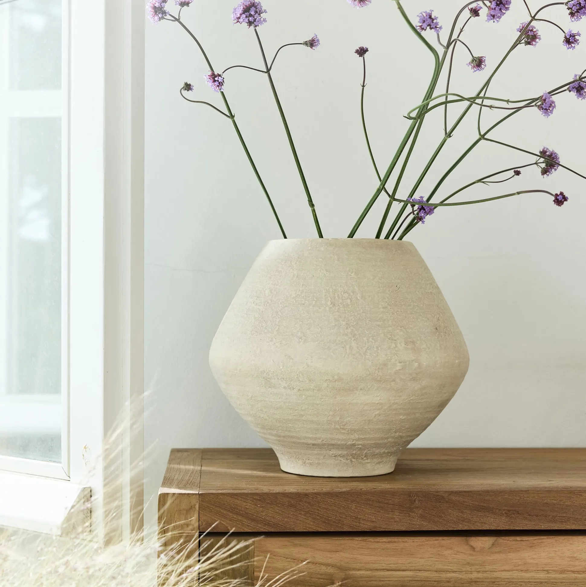 Vase classique en céramique H25cm - beige