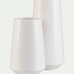 Vase classique en faïence H25cm - blanc ventoux