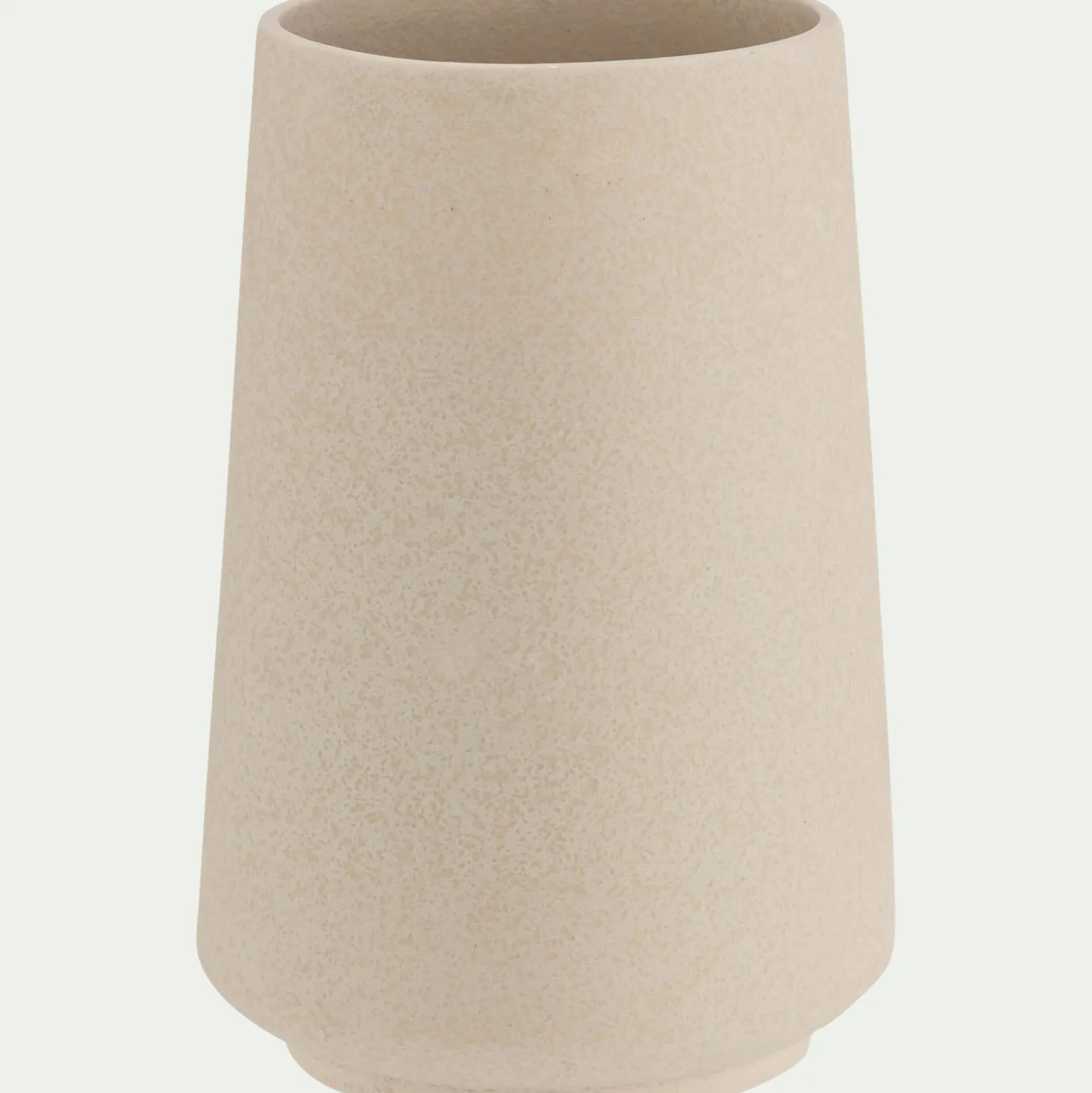 Vase classique en faïence H21cm - beige