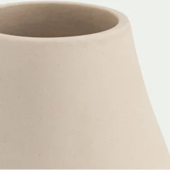 Vase classique en faïence H15cm - beige