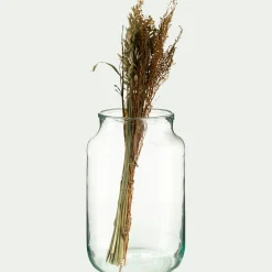Vase classique en verre recyclé H30cm - transparent