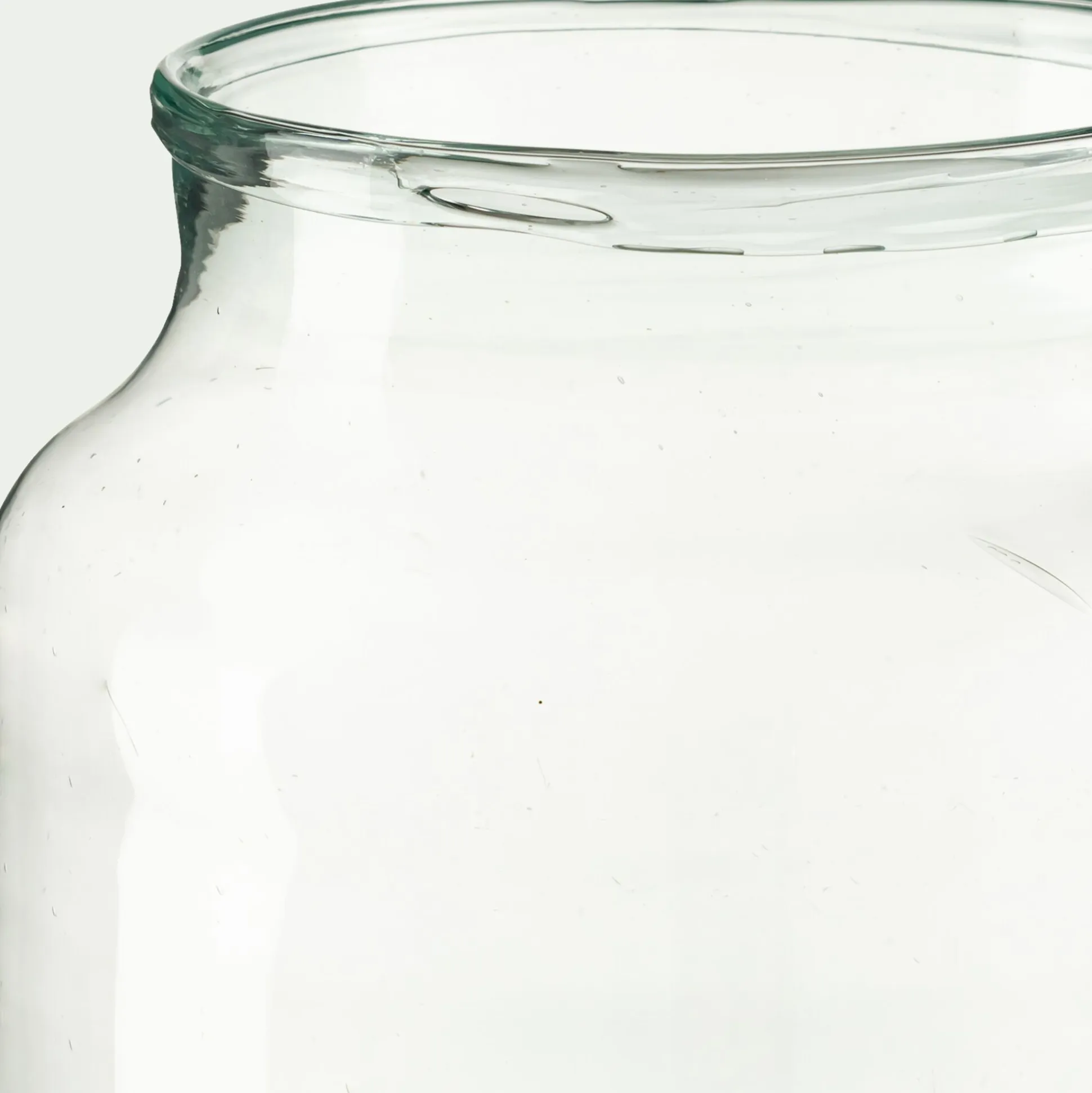 Vase classique en verre recyclé H30cm - transparent