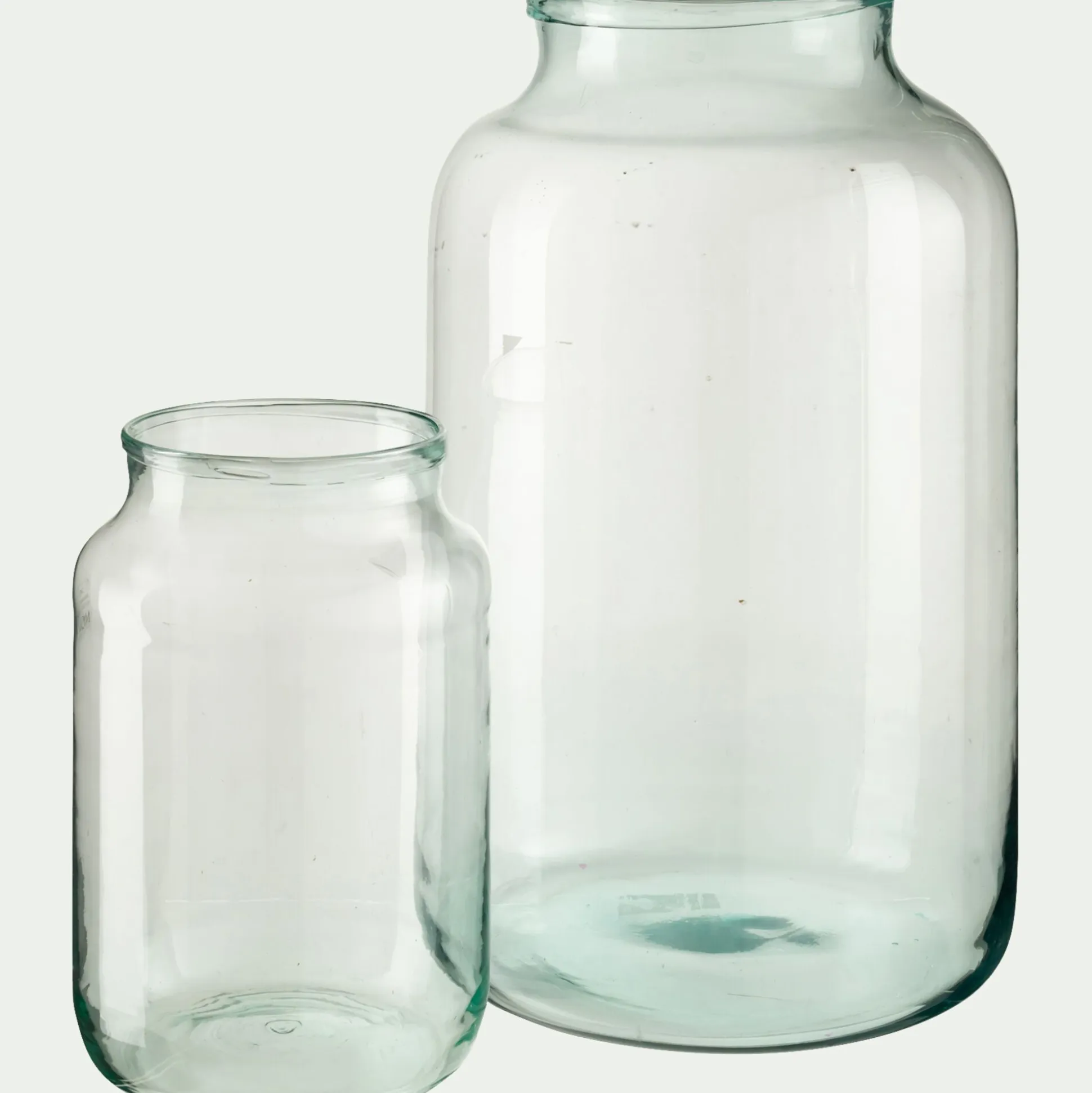 Vase classique en verre recyclé H30cm - transparent