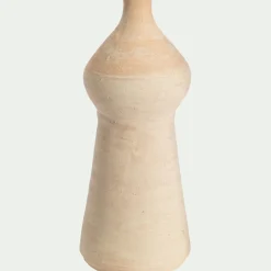 Vase contemporain en terre cuite H29cm - beige