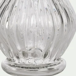 Vase contemporain en verre H16,5cm - transparent