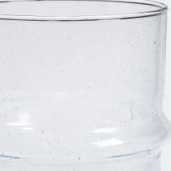 Vase cylindrique en verre recyclé D13xH28cm - transparent