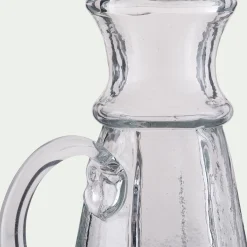 Vase pichet en verre H11cm - transparent