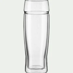 Verre à bière en verre borosilicate 50cl - transparent