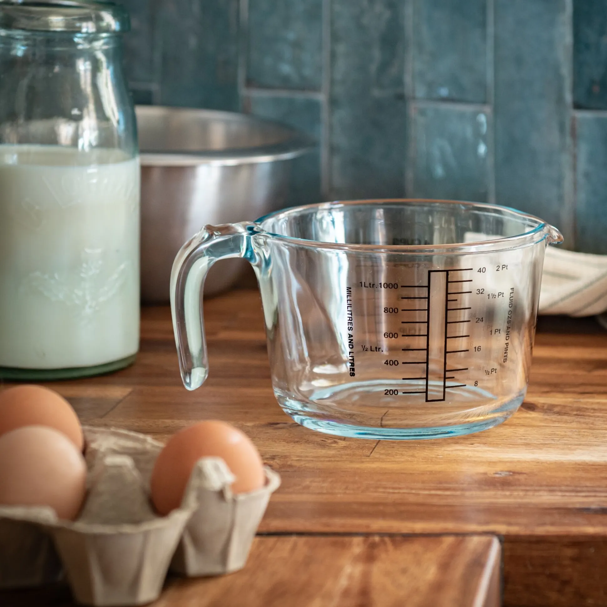 Verre à mesurer en verre borosilicate - transparent 1L