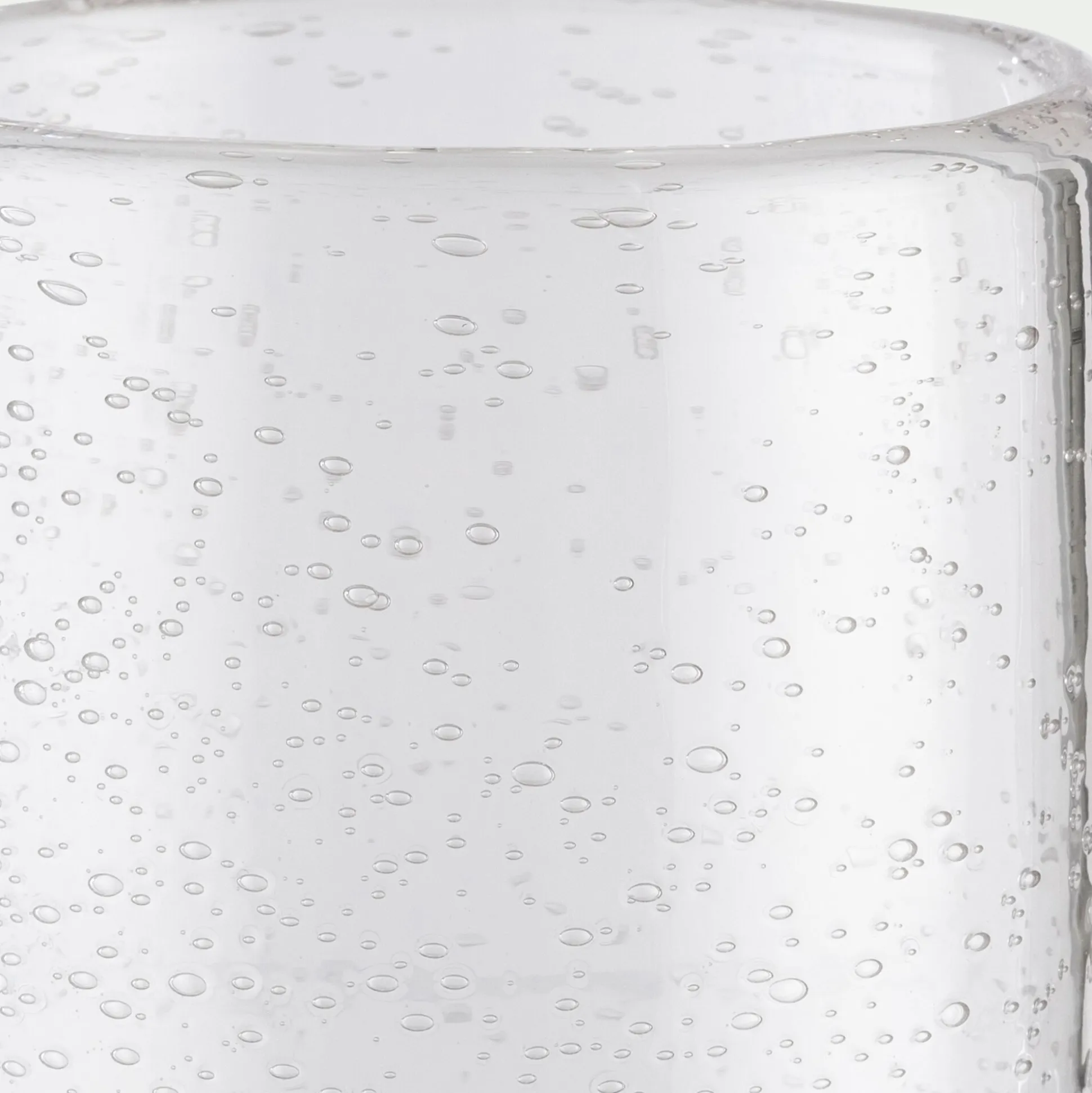 Verre à pied en verre bullé 25cl - transparent