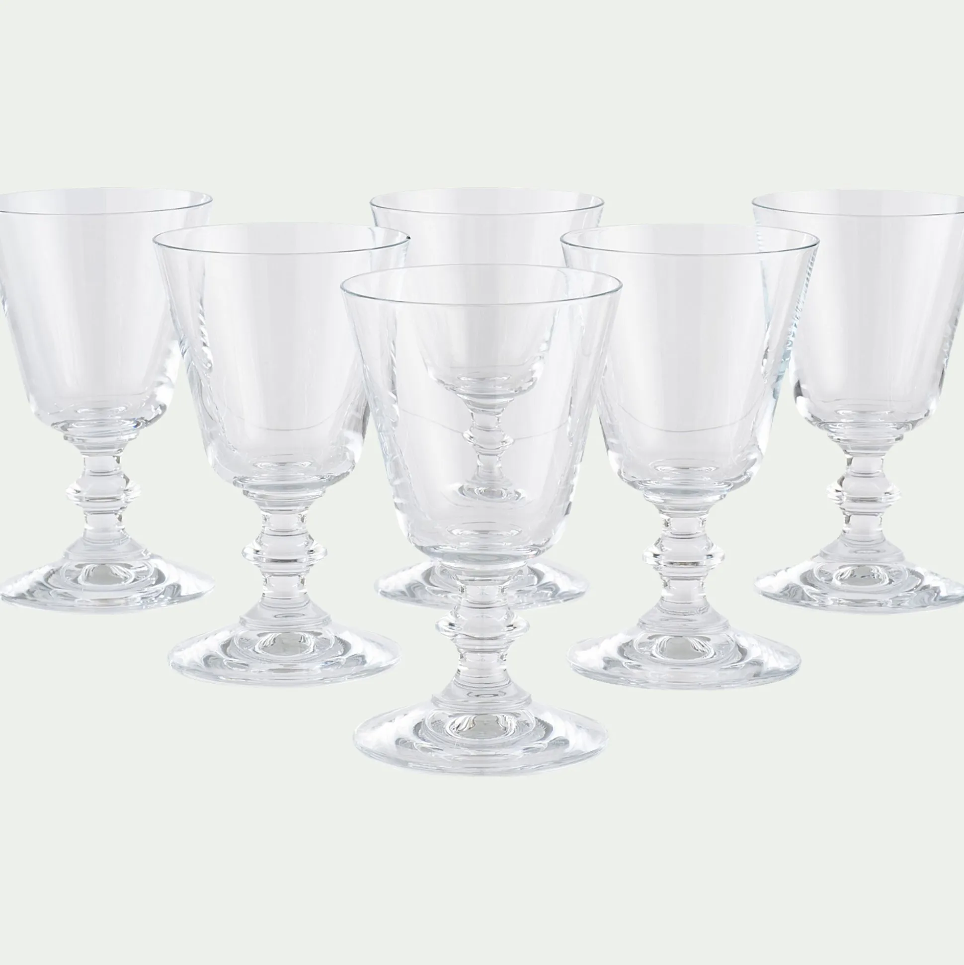 Verre à pied en verre 19cl - transparent