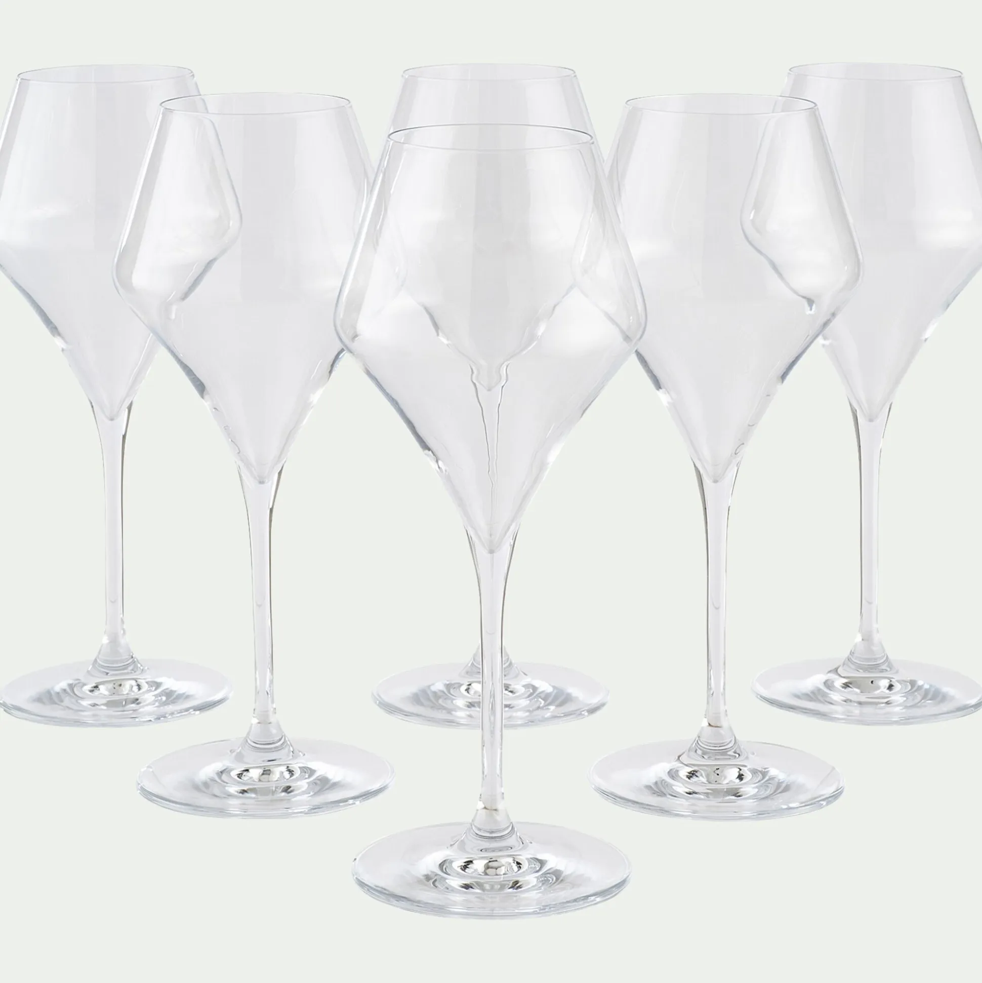 Verre à pied en verre 38cl - transparent
