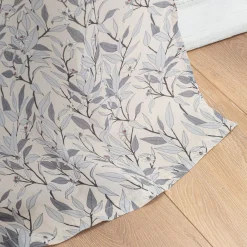 Voilage à œillets en coton motif Oranger 140x250cm - blanc
