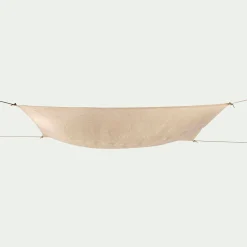 Voile d'ombrage carré en jute 3m - naturel