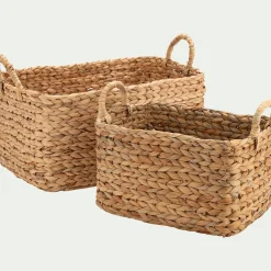 X-SACHA PANIER EN JACINTHE D'EAU GM 47X26X34 S2